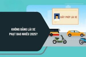 Không Có Bằng Lái Xe Có Bị Phạt Không? Mức Phạt 2025 Là Bao Nhiêu?